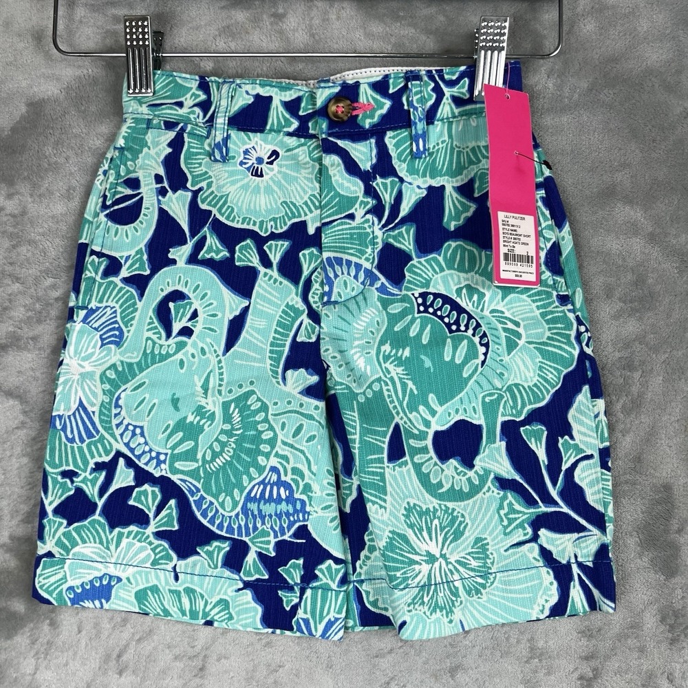 Lilly Pulitzer Boys Beaumont Shorts Adjustable Waist Size Sz 2